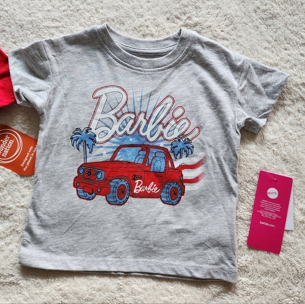 NWT toddler girl Patriotic summer 4th of July t-shirt bundle size 12m 18m 3t - Picture 2 of 4